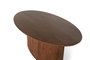 GINER Y COLOMER Table de salle à manger ovale en bois d'acacia 200 cm Cerisier